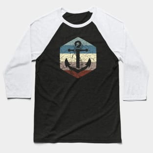 Anchor | 70's Vintage Cracked Style Baseball T-Shirt